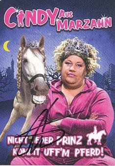 Cindy aus Marzahn  Comedian  TV  Autogrammkarte original signiert 