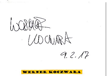 Werner Koczwara  Comedian  TV  Autogramm Karte original signiert 