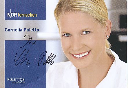 Cornelia Poletto  ARD   TV  Autogrammkarte original signiert 