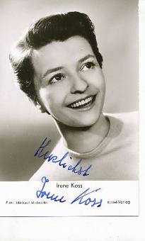 Irene Koss  ARD † 1996  TV  Autogrammkarte original signiert 