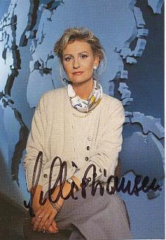 Sabine Christiansen   ARD   TV  Autogrammkarte original signiert 