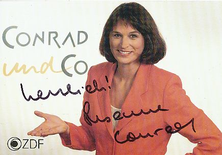 Susanne Conrad  ZDF   TV  Autogrammkarte original signiert 