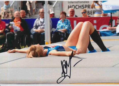 Svetlana Radzivil  Usbekistan  Leichtathletik Autogramm 13x18 cm Foto original signiert 