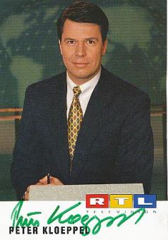 Peter Kloeppel   RTL   TV  Autogrammkarte original signiert 