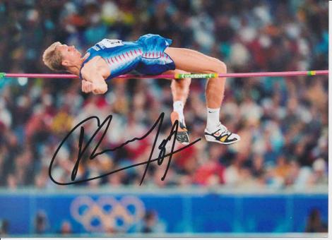 Sergey Klyugin  Rußland  Leichtathletik Autogramm 13x18 cm Foto original signiert 