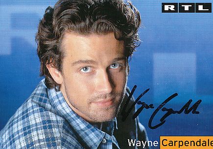 Wayne Carpendale  RTL   TV  Autogrammkarte original signiert 