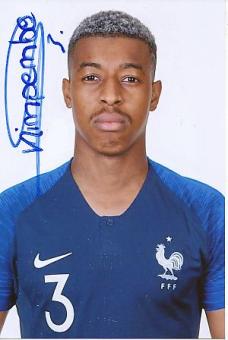 Presnel Kimpembe  Frankreich Weltmeister WM 2018  Fußball Autogramm Foto original signiert 