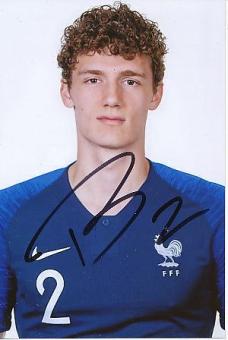 Benjamin Pavard  Frankreich Weltmeister WM 2018  Fußball Autogramm Foto original signiert 