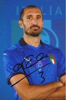 Giorgio Chiellini  Italien Europameister EM 2020  Fußball Autogramm Foto original signiert 