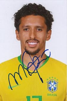 Marquinhos  Brasilien  Fußball Autogramm Foto original signiert 
