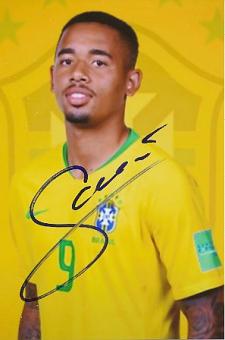 Gabriel Jesus  Brasilien  Fußball Autogramm Foto original signiert 