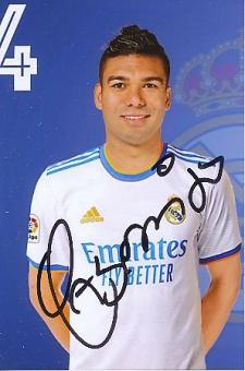 Casemiro  Real Madrid  Fußball Autogramm Foto original signiert 