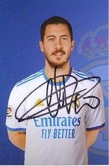 Eden Hazard  Real Madrid  Fußball Autogramm Foto original signiert 