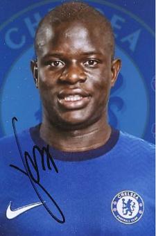 N'Golo Kante  FC Chelsea London  Fußball Autogramm Foto original signiert 
