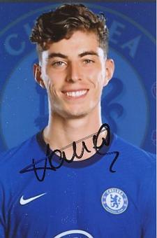 Kai Havertz  FC Chelsea London  Fußball Autogramm Foto original signiert 