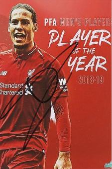 Virgil van Dijk  FC Liverpool  Fußball Autogramm Foto original signiert 