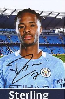 Raheem Sterling  Manchester City  Fußball Autogramm Foto original signiert 
