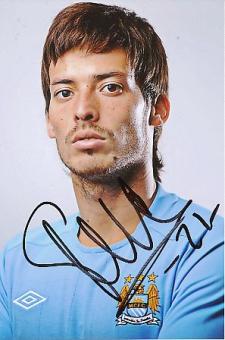 David Silva  Manchester City  Fußball Autogramm Foto original signiert 