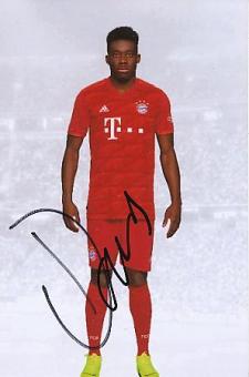 Alphonso Davies  FC Bayern München  Fußball Autogramm Foto original signiert 