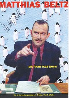 Matthias Beltz † 2002  Comedian  TV  Autogrammkarte original signiert 