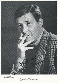 Guido Baumann † 1992  TV  Autogrammkarte original signiert 
