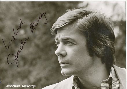 Joachim Ansorge † 1980  Film & TV  Autogrammkarte original signiert 