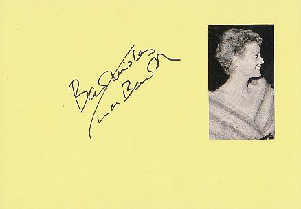 Eva Bartok † 1998  Film & TV Autogramm Karte original signiert 