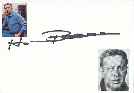 Heinz Baumann  Film & TV Autogramm Karte original signiert 