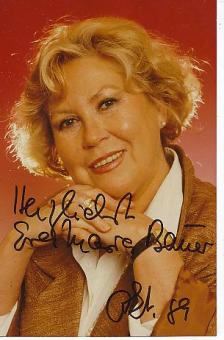 Eva Maria Bauer † 2006  Film &  TV  Autogramm Foto original signiert 