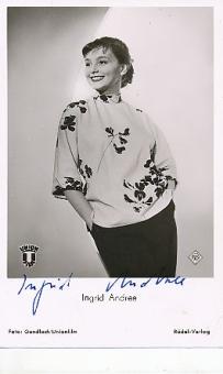 Ingrid Andree   Film & TV  Autogrammkarte original signiert 