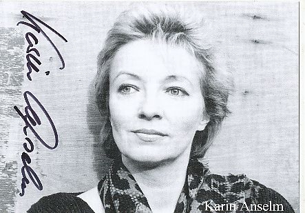 Karin Anselm   Film & TV  Autogrammkarte original signiert 