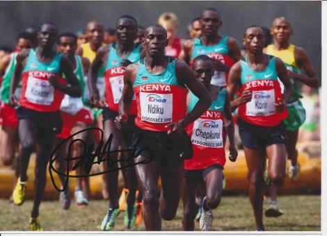 Caleb Ndiku  Kenia  Leichtathletik Autogramm 13x18 cm Foto original signiert 
