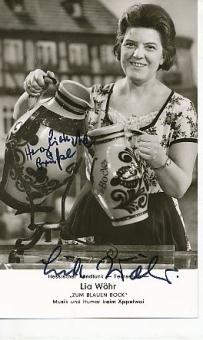 Lia Wöhr † 1994 TV  Autogrammkarte original signiert 
