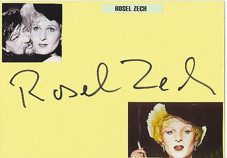 Rosel Zech † 2011  Film & TV Autogramm Karte original signiert 