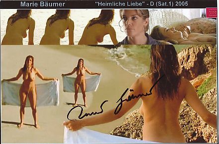 Marie Bäumer  Nackt  Film &  TV  Autogramm Foto original signiert 