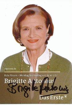 Brigitte Antonius  Rote Rosen  ARD  TV  Autogrammkarte original signiert 