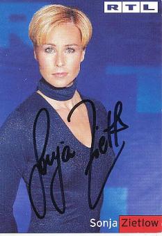Sonja Zietlow   RTL  TV   Autogrammkarte original signiert 