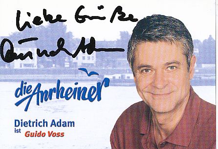 Dietrich Adam  Die Anrheiner  TV  Serien  Autogrammkarte original signiert 