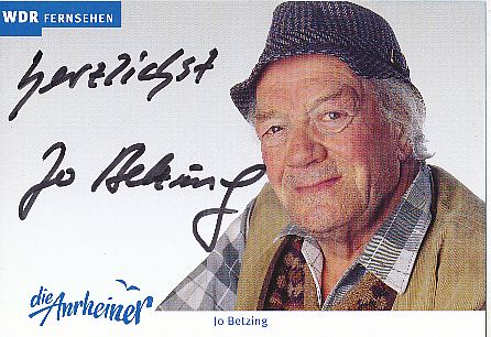 Jo Betzing  Die Anrheiner  TV  Serien  Autogrammkarte original signiert 