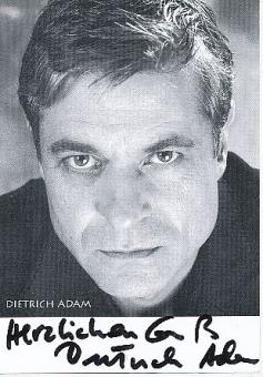 Dietrich Adam   Film & TV  Autogrammkarte original signiert 