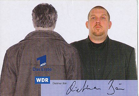 Dietmar Bär  Tatort   TV  Autogrammkarte original signiert 