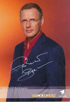 Reinhold Beckmann  ARD   TV  Autogrammkarte original signiert 