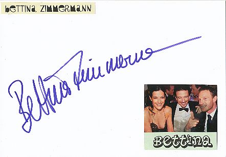 Bettina Zimmermann   Film & TV Autogramm Karte original signiert 