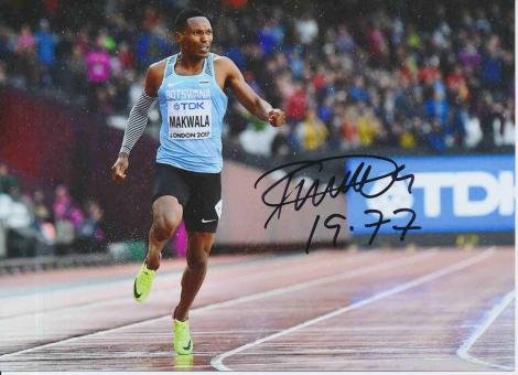 Isaac Makwala  Botswana  Leichtathletik Autogramm 13x18 cm Foto original signiert 