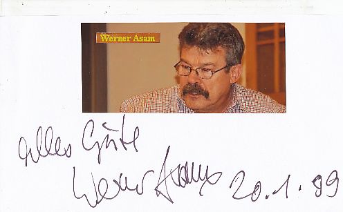 Werner Asam   Film & TV Autogramm Karte original signiert 