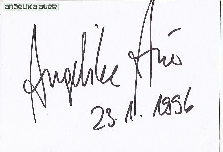 Angelika Auer   Film & TV Autogramm Karte original signiert 