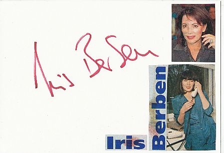 Iris Berben   Film & TV Autogramm Karte original signiert 