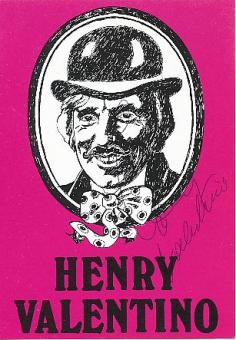 Henry Valentino  Hans Blum   Musik  Autogrammkarte original signiert 