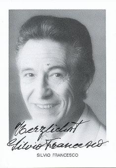 Silvio Francesco † 2000   Musik  Autogrammkarte original signiert 