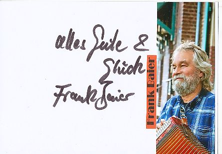 Frank Baier  Musik  Autogramm Karte original signiert 